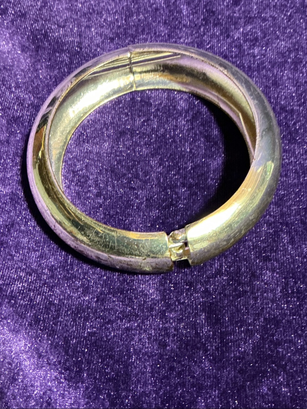 Gold Hinged Bangle Bracelet - Women Jewelry